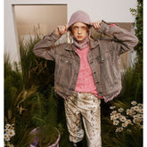 Unisex Jacket Retro Washed Denim Jacket